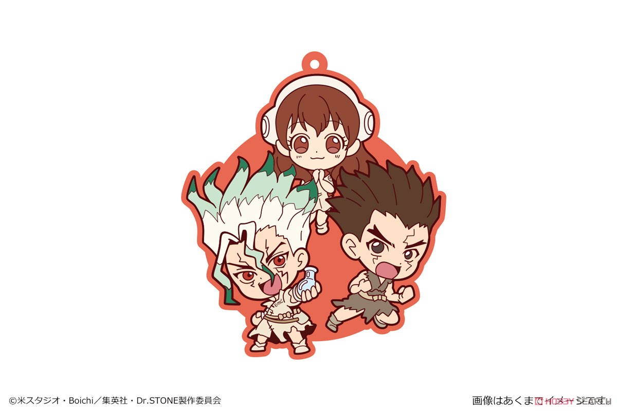 Dr.STONE でかラバーストラップ 01 千空&大樹&杠 (キャラクターグッズ) 商品画像1