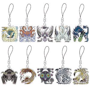 Monster Hunter World: Iceborne Monster Icon Stained Mascot Collection Vol.2 (Set of 10) (Anime Toy)