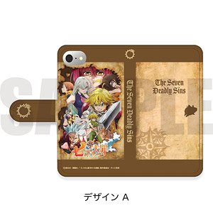 「七つの大罪 神々の逆鱗」手帳型スマホケース (iPhone6/6s/7/8) A (キャラクターグッズ)