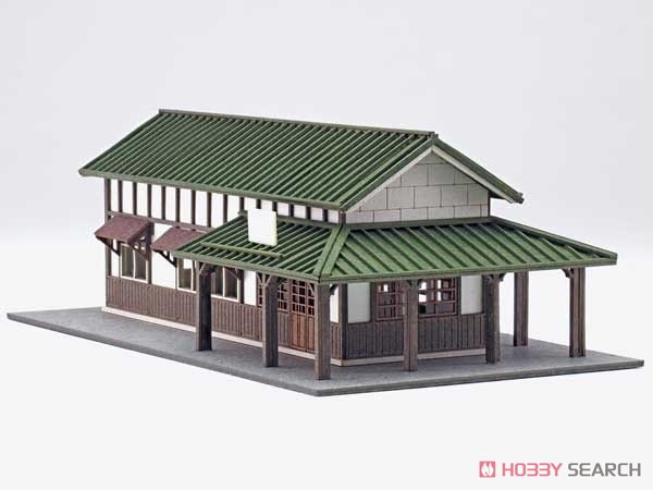 1/150 Scale Paper Model Kit Station Series 09 : Regional Station Building/Shinanokawada Station, New Version (Unassembled Kit) (Model Train) Item picture2