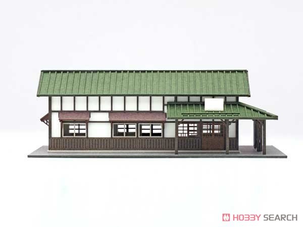 1/150 Scale Paper Model Kit Station Series 09 : Regional Station Building/Shinanokawada Station, New Version (Unassembled Kit) (Model Train) Item picture3