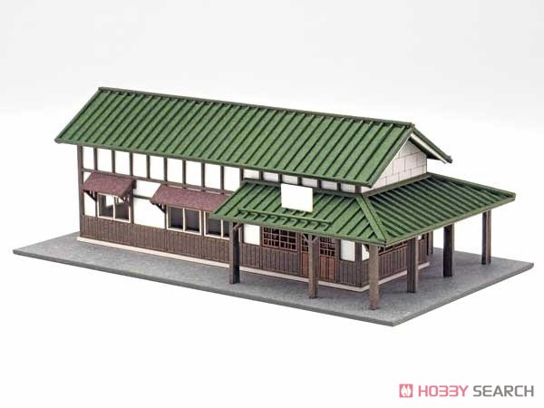 1/150 Scale Paper Model Kit Station Series 09 : Regional Station Building/Shinanokawada Station, New Version (Unassembled Kit) (Model Train) Item picture4