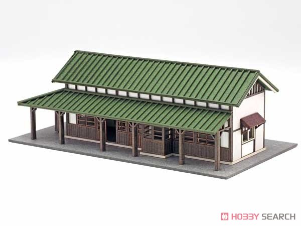 1/150 Scale Paper Model Kit Station Series 09 : Regional Station Building/Shinanokawada Station, New Version (Unassembled Kit) (Model Train) Item picture6