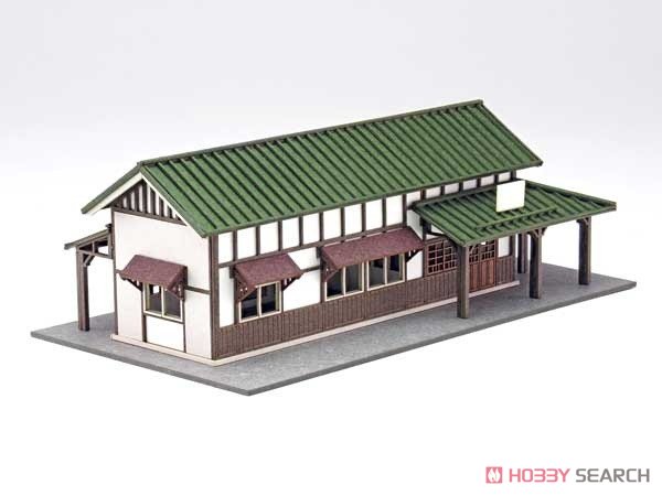 1/150 Scale Paper Model Kit Station Series 09 : Regional Station Building/Shinanokawada Station, New Version (Unassembled Kit) (Model Train) Item picture7