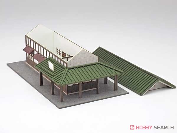 1/150 Scale Paper Model Kit Station Series 09 : Regional Station Building/Shinanokawada Station, New Version (Unassembled Kit) (Model Train) Item picture9