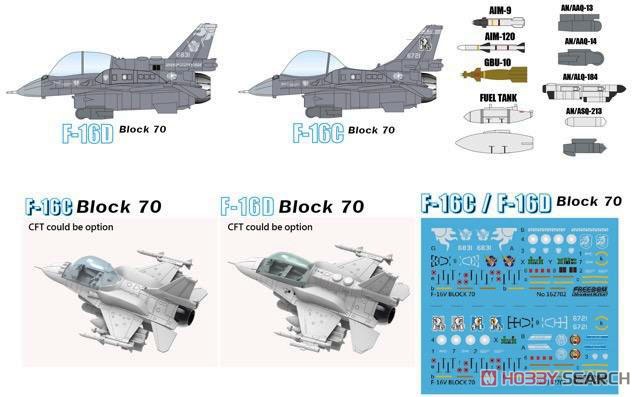 コンパクトシリーズ：ROCAF F-16C/F-16D ブロック70 F-16V 「ヴァイパー」 (プラモデル) その他の画像1