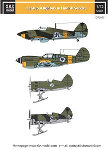 Captured Fighters in Finnish Service WW II (Decal)