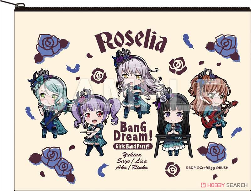 バンドリ！ガールズバンドパーティ！ ねんどろいどぷらす コットンポーチ Roselia (キャラクターグッズ) 商品画像1