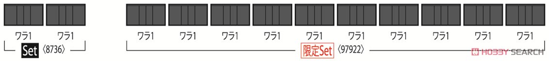 【限定品】 東武鉄道 ワラ1形タイプセット (10両セット) (鉄道模型) 解説2