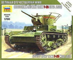 T-26 ソビエト軽戦車 1933年製 (プラモデル)