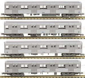 The Railway Collection Osaka Municipal Transportation Bureau Subway Midosuji Line Series 30 Stainless Body EXPO`70 Additional Four Car Set (Add-On 4-Car Set) (Model Train)