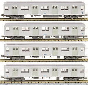 The Railway Collection Osaka Municipal Transportation Bureau Subway Midosuji Line Series 30 Aluminum Body EXPO`70 Additional Four Car Set (Add-On 4-Car Set) (Model Train)