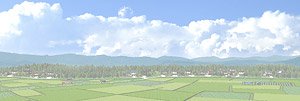 Panorama Series Farm Village & Rural Districts (Summer) (Background) (Model Train)