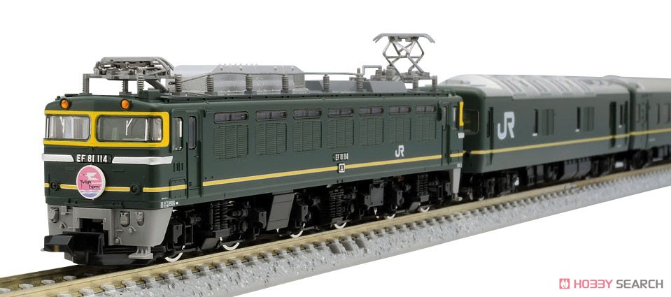 J.R. Limited Express Sleeping Cars Series 24 `Twilight Express` with Electric Lomotive Type EF81 Standard Set A (Basic 3-Car Set) (Model Train) Item picture6