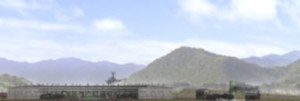 Panorama Series Steam Engine Depot (Background) (Model Train)
