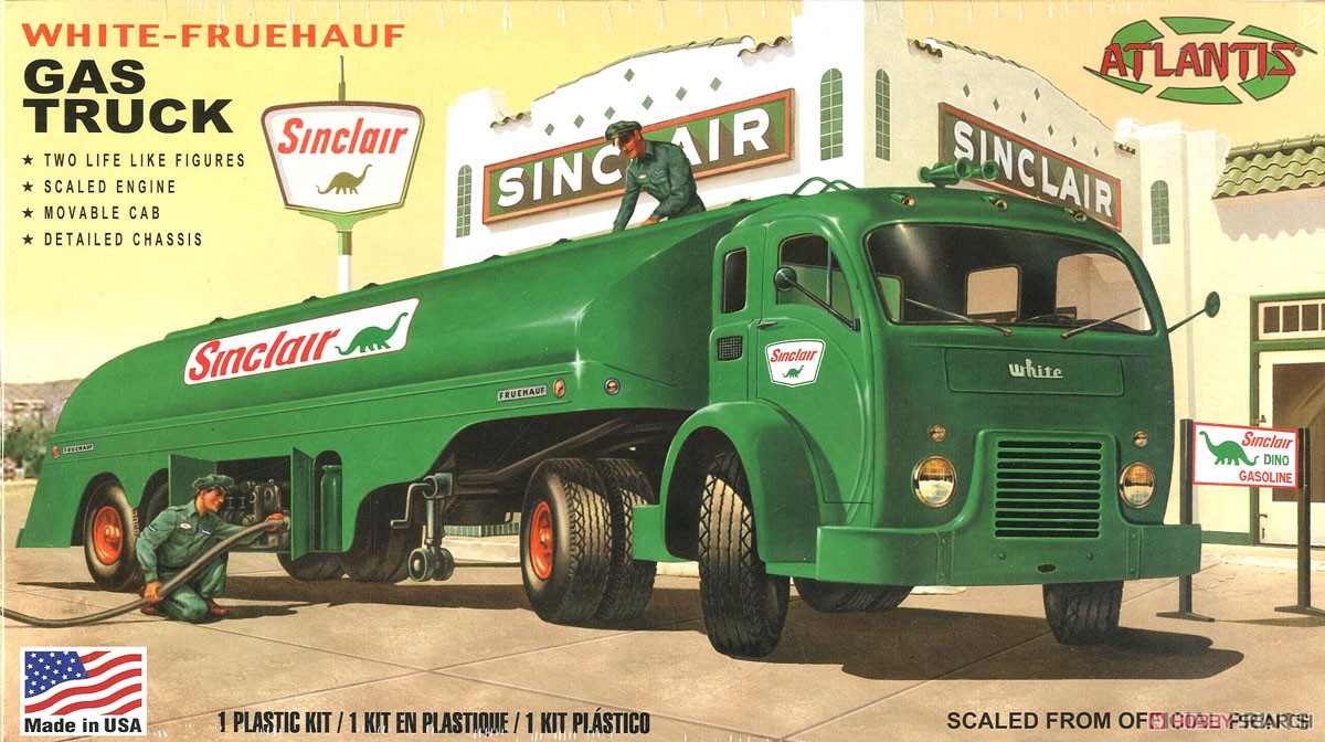Vintage White-Fruehauf Gas Truck Sinclair US Army (Old Revell) (Model Car) Package1