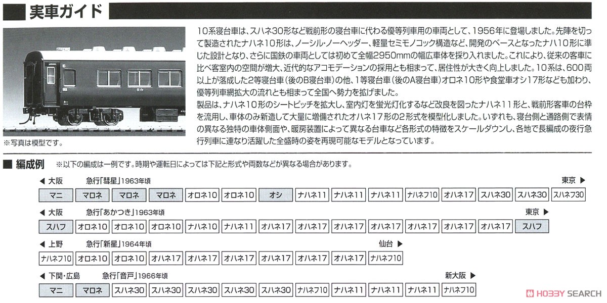 16番(HO) 国鉄客車 オハネ17形 (電気暖房・青色) (鉄道模型) 解説2