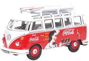 (OO) VW T1 Bus And Surfboards Coca Cola (Model Train)