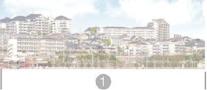 Panorama W Series No.01 W Cities and Mountains 1 Span (1) (Background) (Model Train)