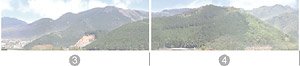 Panorama W Series No.01 W Cities and Mountains 2 Span (3)+(4) (Background) (Model Train)