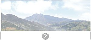 Panorama W Series No.02 W Mountain Range 1 Span (2) (Background) (Model Train)