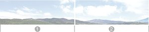 Panorama W Series No.04 W Mount Fuji 2 Span (1)+(2) (Background) (Model Train)