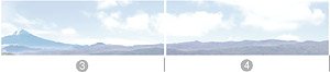 Panorama W Series No.04 W Mount Fuji 2 Span (3)+(4) (Background) (Model Train)