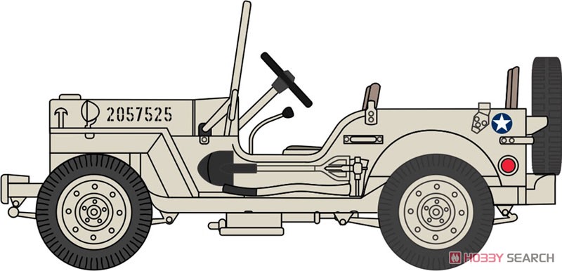 (OO) Willys MB USAAF チュニジア 1943 (鉄道模型) その他の画像1
