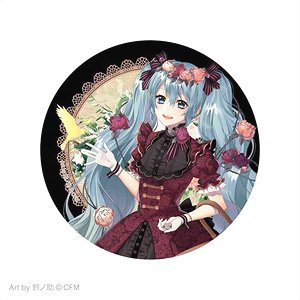 Hatsune Miku BIG Can Badge (Secret Garden) Old Rose (Anime Toy)