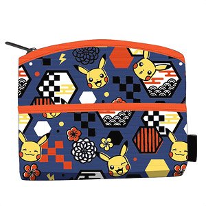 Pokemon Kirie Series Yuzen Tissue Pouch Pikachu (Anime Toy)