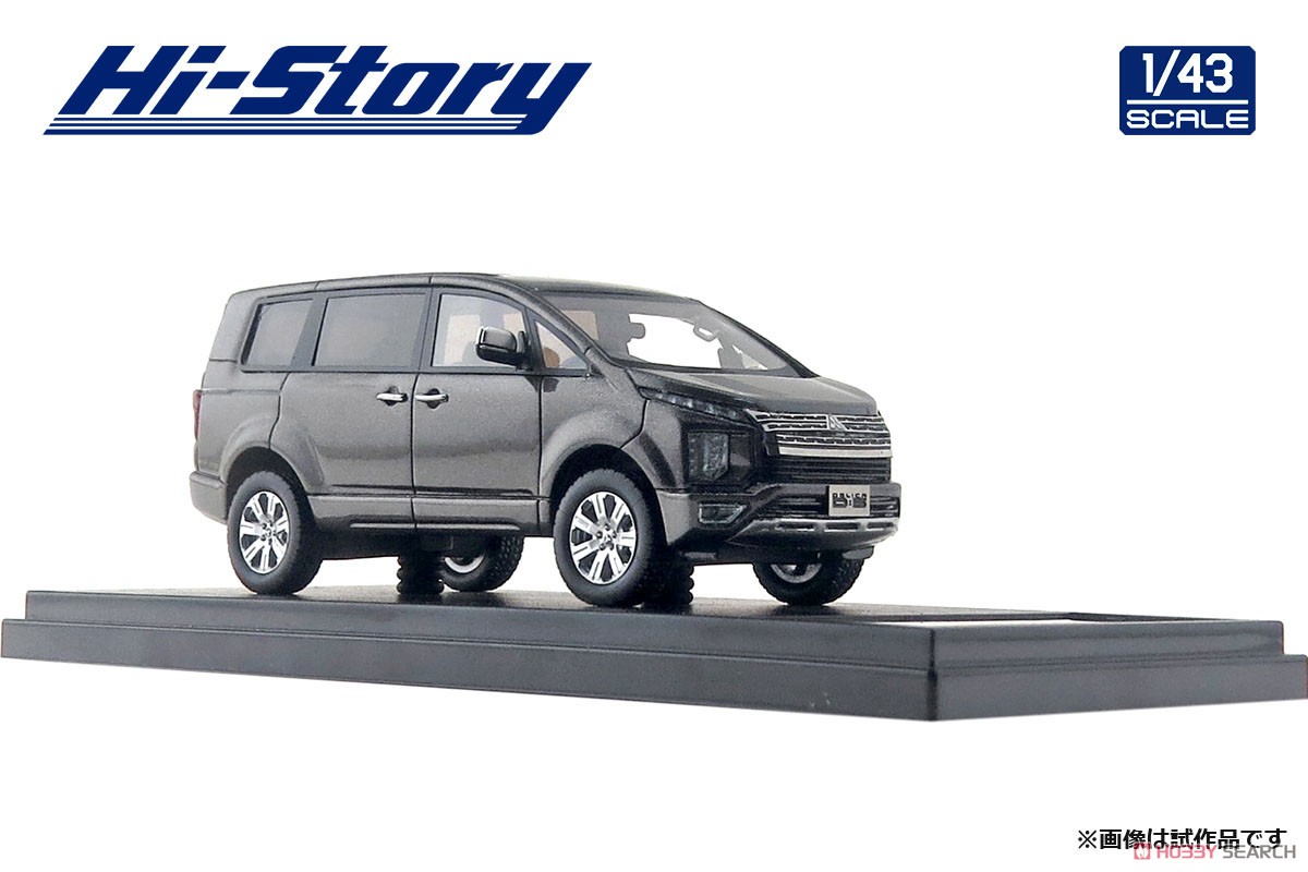 Mitsubishi Delica D:5 P (2019) Eiger Gray Metallic x Black Mica (Diecast Car) Item picture3