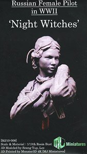 WWII 露/ソ 赤色空軍 女性パイロット 「夜の魔女」胸像 (プラモデル)