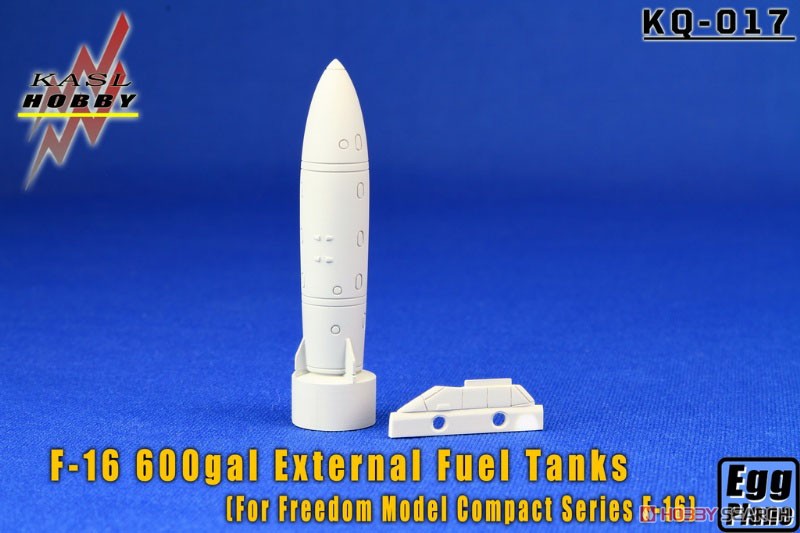 600gal External Fuel Tanks for Compact Series F-16 (2 Pieces) (for Freedom Model) (Plastic model) Item picture1