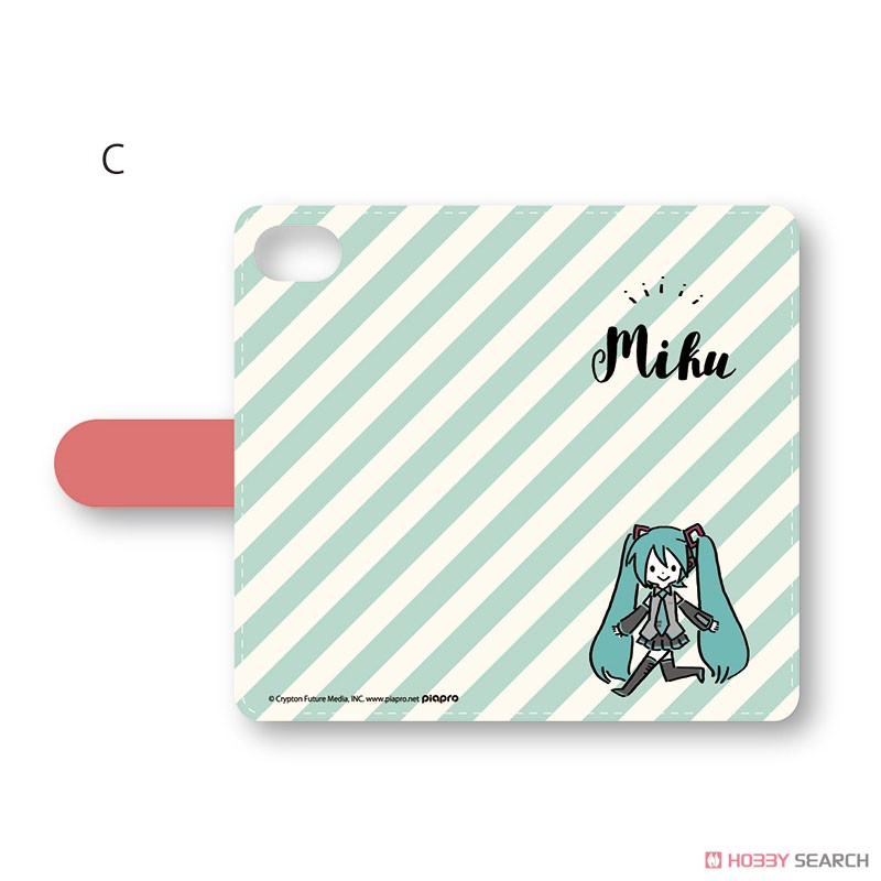 [Hatsune Miku] Notebook Type Smart Phone Case (iPhone5/5s/SE) Playp-Miku C (Anime Toy) Item picture1