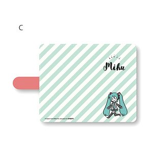 [Hatsune Miku] Notebook Type Smart Phone Case (Multi L) Playp-Miku C (Anime Toy)
