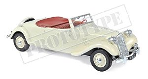 Citroen `Traction Avant` 11B Cabriolet 1939 Cream (Diecast Car)