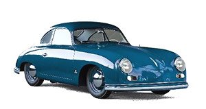 ポルシェ 356 クーペ 1952 ブルー (ミニカー)