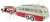 Simca Vedette 1958 & Henon Trailer House Cardinal Red/Ivory (Diecast Car) Item picture2