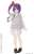 Shirt One-piece Dress Set (Purple x Gray) (Fashion Doll) Other picture1