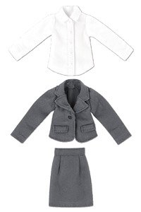 Ladies Suit Set (Gray) (Fashion Doll)