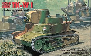 Polish Light Tank TKW-I Armed w/a 7.92mm Hotchkiss wz.25 Gun (Plastic model)