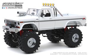 Kings of Crunch - 1979 Ford F-250 Monster Truck - White with 48-Inch Tires (Diecast Car)
