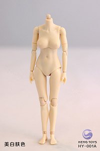 Female Base Model Semi Seamless Joint Pale Middle Bust (Fashion Doll)