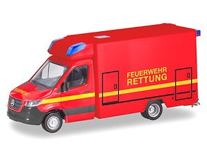 (HO) メルセデスベンツ スプリンター Fahrtec RTW 消防隊 (鉄道模型)