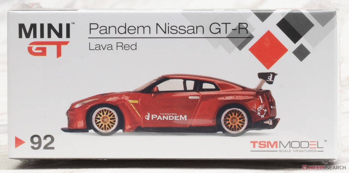 Pandem Nissan GT-R R35 GT Wing Lava Red (LHD) (Diecast Car) Package1