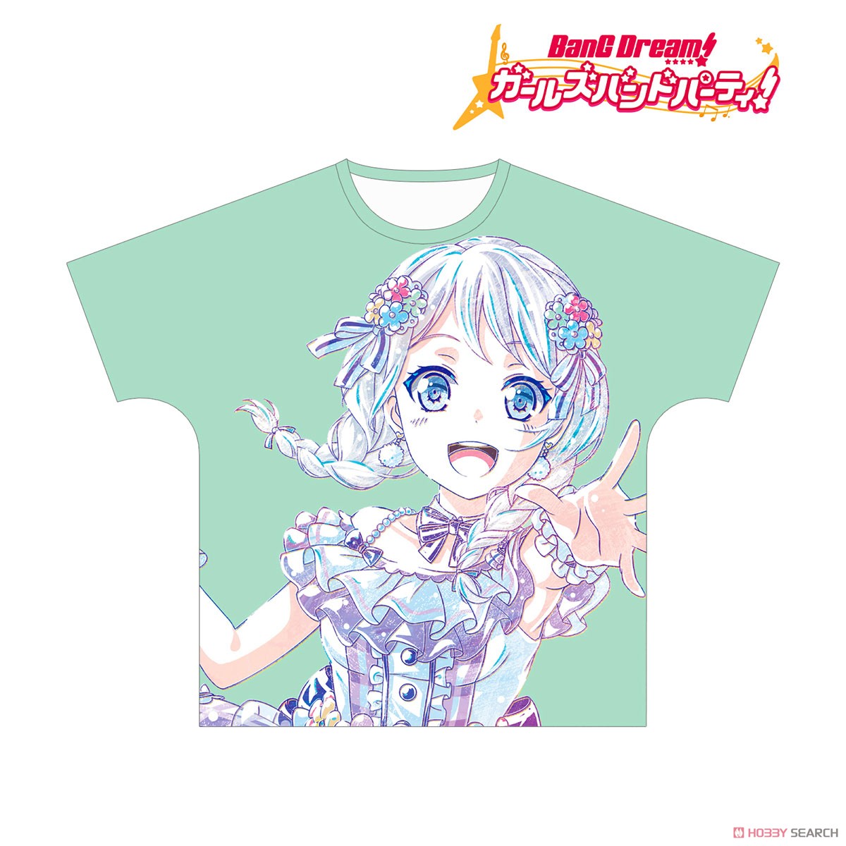 BanG Dream! Girls Band Party! Eve Wakamiya Ani-Art Full Graphic T-shirt Vol.2 Unisex L (Anime Toy) Item picture1