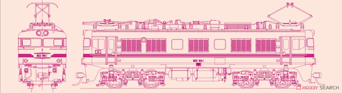 16番(HO) ED92形 交直流電気機関車 (真鍮製) (塗装済み完成品) (鉄道模型) その他の画像1
