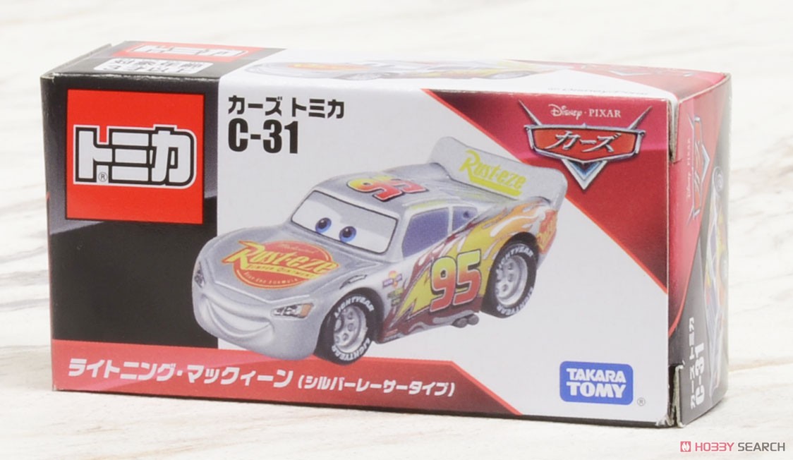 Cars Tomica C-31 Lightning McQueen (Silver Racer Type) (Tomica) Package1