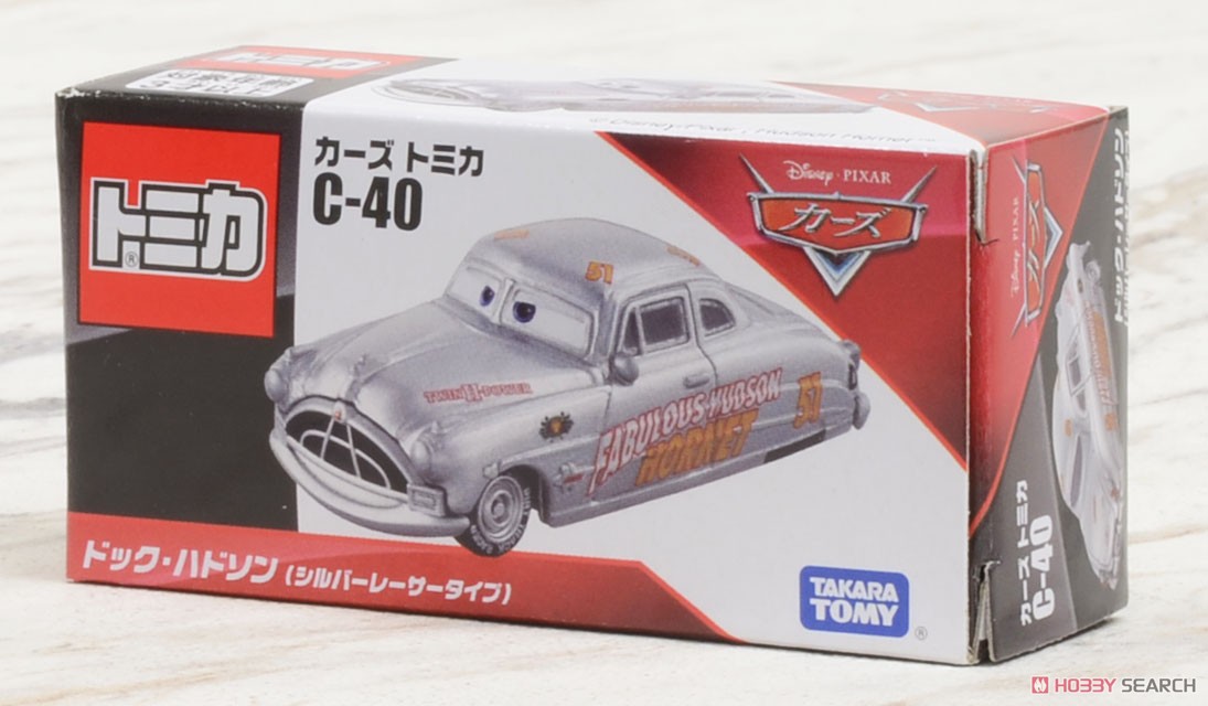 Cars Tomica C-40 Doc Hudson (Silver Racer Type) (Tomica) Package1