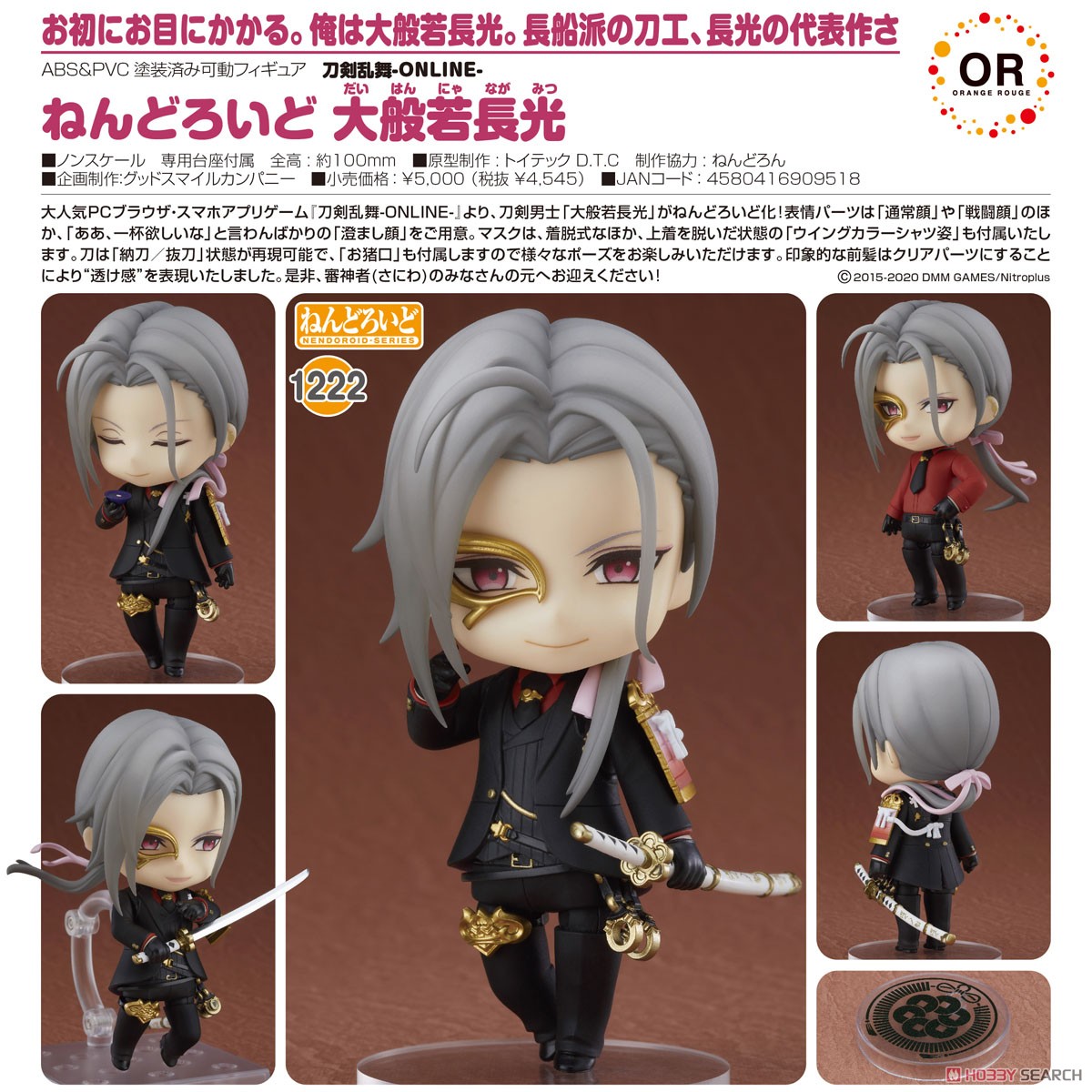 Nendoroid Daihannya Nagamitsu (PVC Figure) 商品画像7